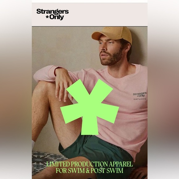 Strangers*Only SUP CLUB CREWNECK Pink 100% French Terry Cotton Sz L - Picture 13 of 13